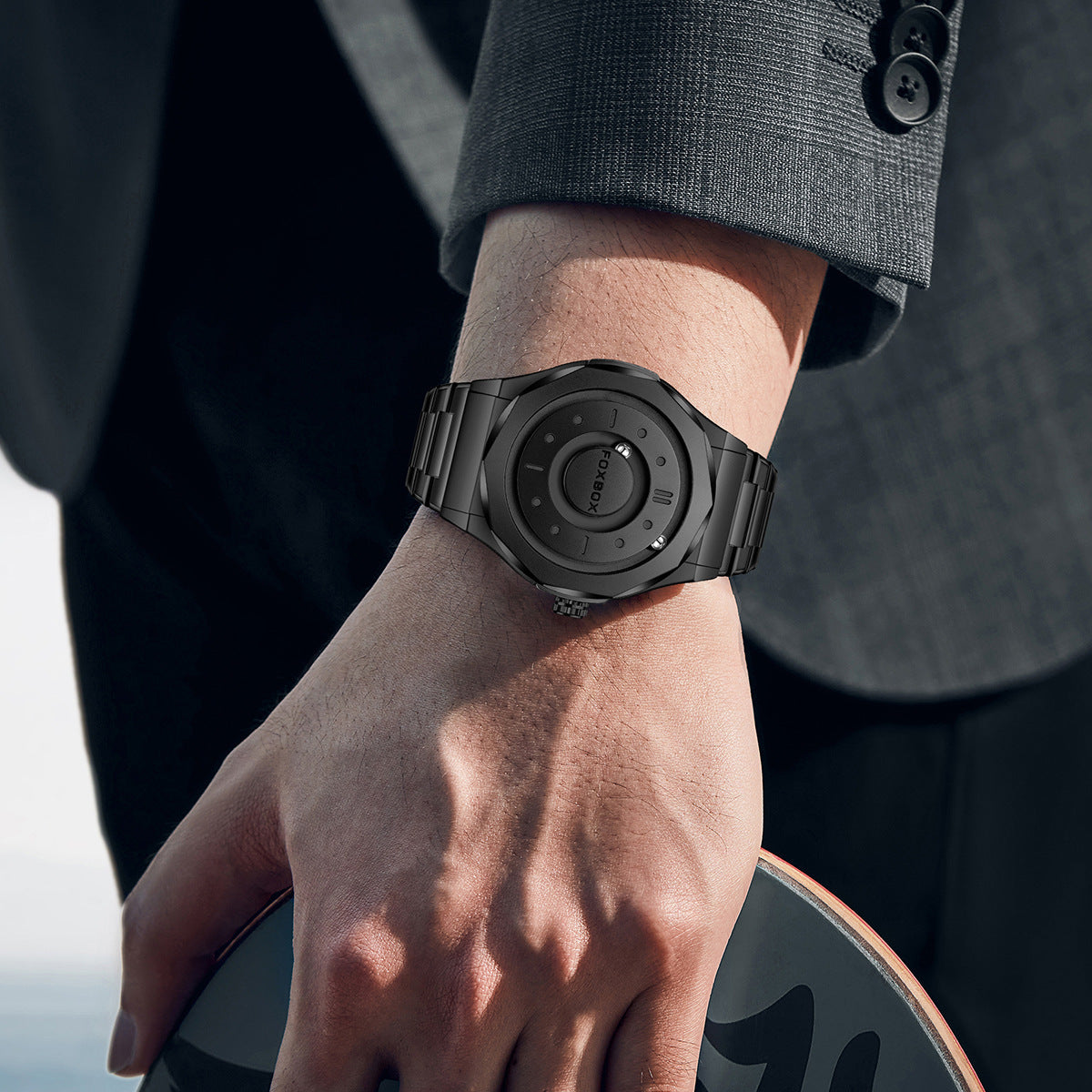 Creative Personality Magnetic Suspension Ball Quartz Watch